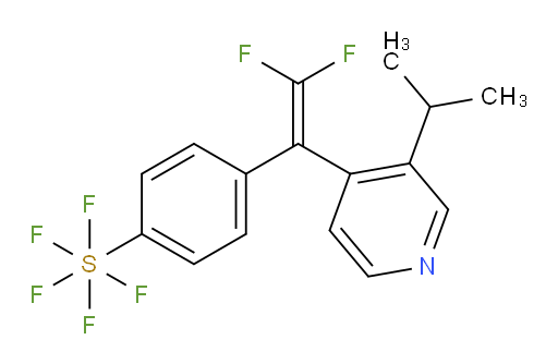 4-(2,2-difluoro-1-(3-isopropylpyridin-4-yl)vinyl)(pentafluoromercapto)benzene