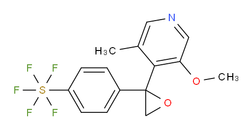 4-(2-(3-methoxy-5-methylpyridin-4-yl)oxiran-2-yl)(pentafluoromercapto)benzene