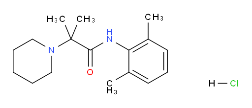 N-(2,6-dimethylphenyl)-2-methyl-2-(piperidin-1-yl)propanamide hydrochloride