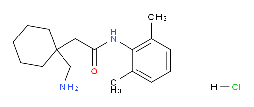 2-(1-(aminomethyl)cyclohexyl)-N-(2,6-dimethylphenyl)acetamide hydrochloride