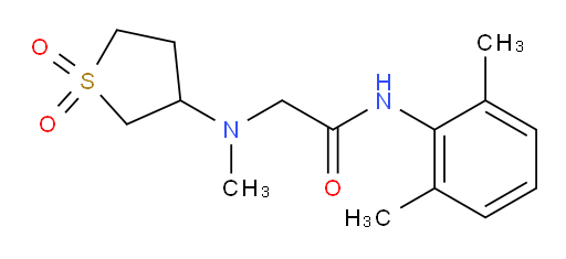 N-(2,6-dimethylphenyl)-2-((1,1-dioxidotetrahydrothiophen-3-yl)(methyl)amino)acetamide