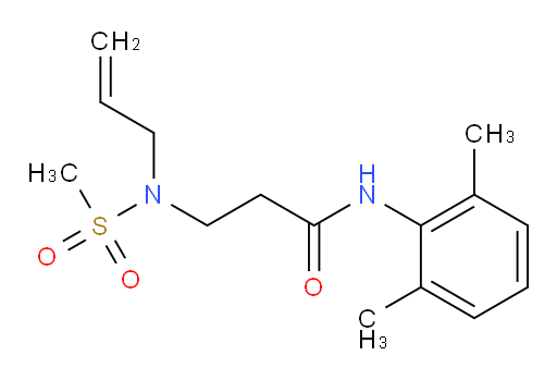 3-(N-allylmethylsulfonamido)-N-(2,6-dimethylphenyl)propanamide