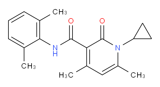 1-cyclopropyl-N-(2,6-dimethylphenyl)-4,6-dimethyl-2-oxo-1,2-dihydropyridine-3-carboxamide