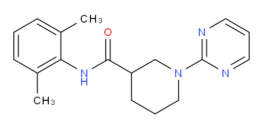N-(2,6-dimethylphenyl)-1-(pyrimidin-2-yl)piperidine-3-carboxamide