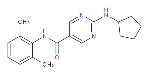 2-(cyclopentylamino)-N-(2,6-dimethylphenyl)pyrimidine-5-carboxamide