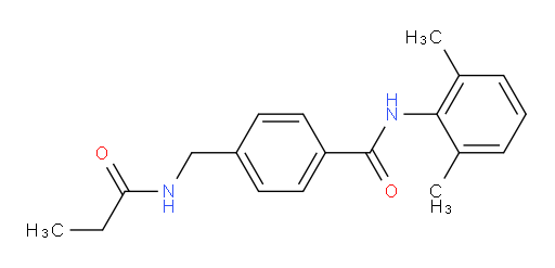 N-(2,6-dimethylphenyl)-4-(propionamidomethyl)benzamide