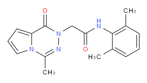 N-(2,6-dimethylphenyl)-2-(4-methyl-1-oxopyrrolo[1,2-d][1,2,4]triazin-2(1H)-yl)acetamide