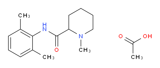 N-(2,6-dimethylphenyl)-1-methylpiperidine-2-carboxamide acetate
