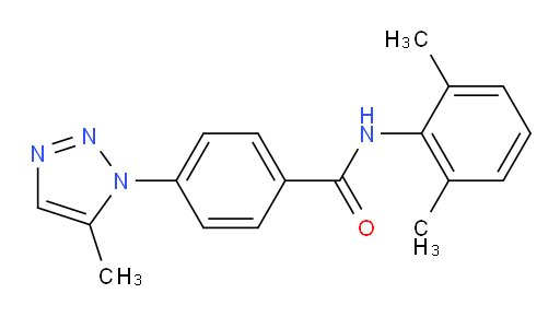 N-(2,6-dimethylphenyl)-4-(5-methyl-1H-1,2,3-triazol-1-yl)benzamide