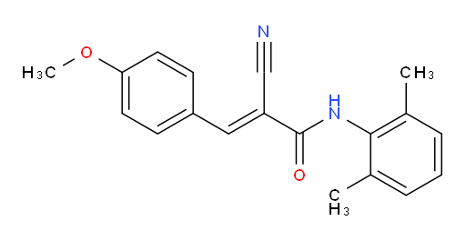 (E)-2-cyano-N-(2,6-dimethylphenyl)-3-(4-methoxyphenyl)acrylamide