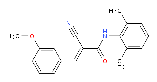 (E)-2-cyano-N-(2,6-dimethylphenyl)-3-(3-methoxyphenyl)acrylamide