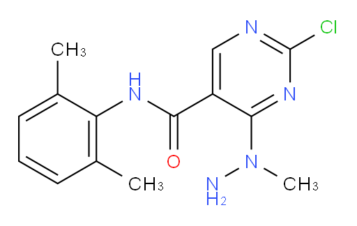 2-chloro-N-(2,6-dimethylphenyl)-4-(1-methylhydrazinyl)pyrimidine-5-carboxamide