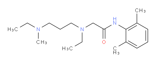 N-(2,6-dimethylphenyl)-2-(ethyl(3-(ethyl(methyl)amino)propyl)amino)acetamide