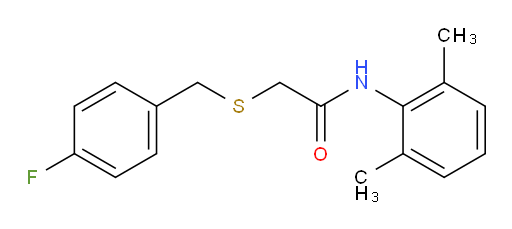 N-(2,6-dimethylphenyl)-2-((4-fluorobenzyl)thio)acetamide