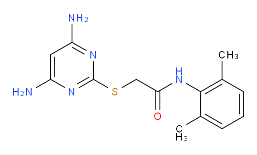 2-((4,6-diaminopyrimidin-2-yl)thio)-N-(2,6-dimethylphenyl)acetamide