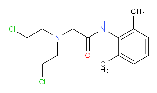 2-(bis(2-chloroethyl)amino)-N-(2,6-dimethylphenyl)acetamide
