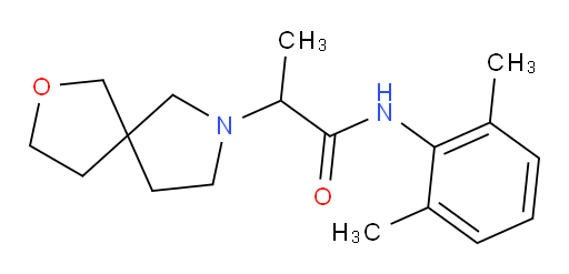 N-(2,6-dimethylphenyl)-2-(2-oxa-7-azaspiro[4.4]nonan-7-yl)propanamide
