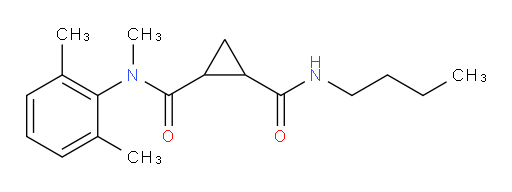 N1-butyl-N2-(2,6-dimethylphenyl)-N2-methylcyclopropane-1,2-dicarboxamide