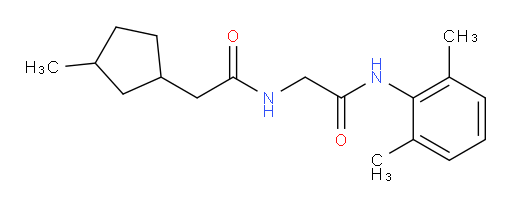 N-(2,6-dimethylphenyl)-2-(2-(3-methylcyclopentyl)acetamido)acetamide