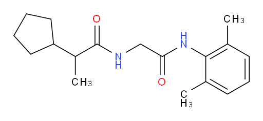 2-cyclopentyl-N-(2-((2,6-dimethylphenyl)amino)-2-oxoethyl)propanamide