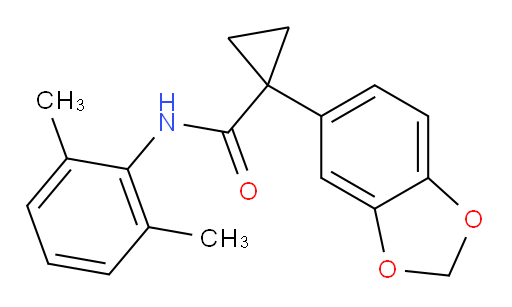 1-(benzo[d][1,3]dioxol-5-yl)-N-(2,6-dimethylphenyl)cyclopropanecarboxamide