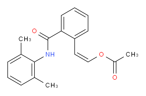 (Z)-2-((2,6-dimethylphenyl)carbamoyl)styryl acetate