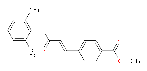 (E)-methyl 4-(3-((2,6-dimethylphenyl)amino)-3-oxoprop-1-en-1-yl)benzoate