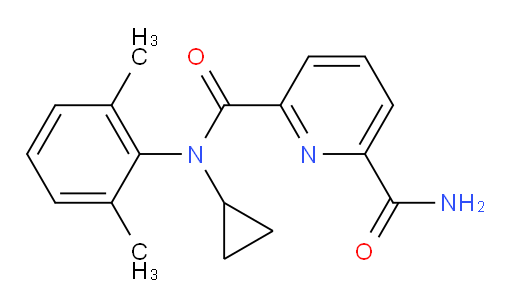 N2-cyclopropyl-N2-(2,6-dimethylphenyl)pyridine-2,6-dicarboxamide
