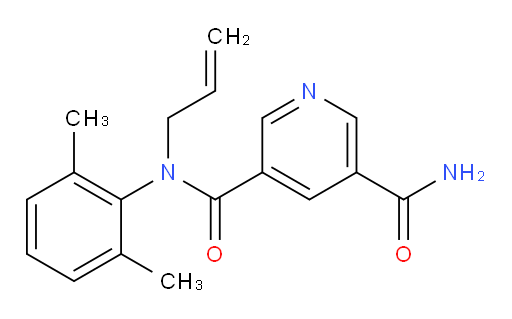 N3-allyl-N3-(2,6-dimethylphenyl)pyridine-3,5-dicarboxamide