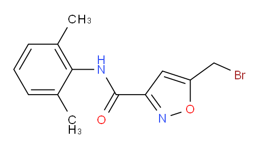 5-(bromomethyl)-N-(2,6-dimethylphenyl)isoxazole-3-carboxamide