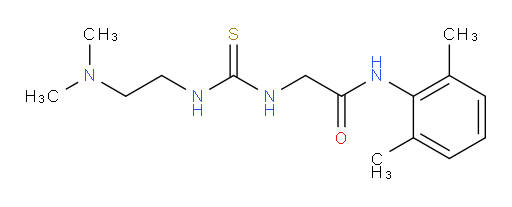 2-(3-(2-(dimethylamino)ethyl)thioureido)-N-(2,6-dimethylphenyl)acetamide