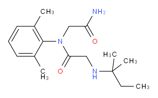 N-(2-amino-2-oxoethyl)-N-(2,6-dimethylphenyl)-2-(tert-pentylamino)acetamide