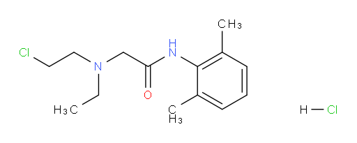 2-((2-chloroethyl)(ethyl)amino)-N-(2,6-dimethylphenyl)acetamide hydrochloride