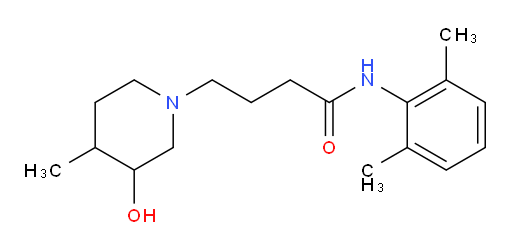 N-(2,6-dimethylphenyl)-4-(3-hydroxy-4-methylpiperidin-1-yl)butanamide