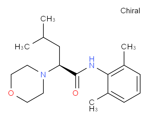 (S)-N-(2,6-dimethylphenyl)-4-methyl-2-morpholinopentanamide