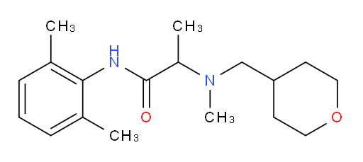 N-(2,6-dimethylphenyl)-2-(methyl((tetrahydro-2H-pyran-4-yl)methyl)amino)propanamide