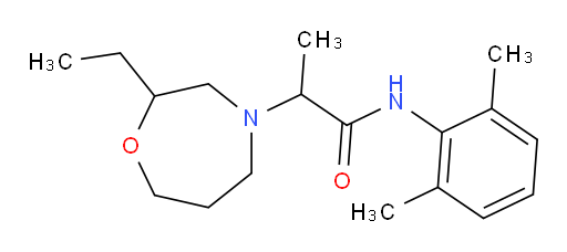 N-(2,6-dimethylphenyl)-2-(2-ethyl-1,4-oxazepan-4-yl)propanamide