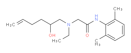 N-(2,6-dimethylphenyl)-2-(ethyl(2-hydroxyhex-5-en-1-yl)amino)acetamide