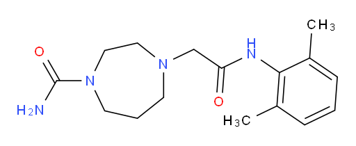 4-(2-((2,6-dimethylphenyl)amino)-2-oxoethyl)-1,4-diazepane-1-carboxamide