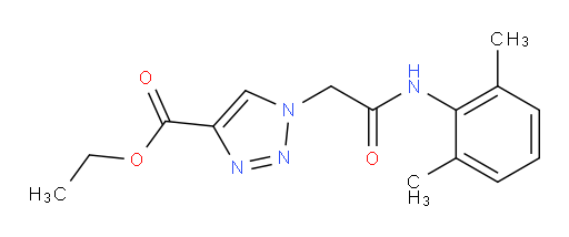 ethyl 1-(2-((2,6-dimethylphenyl)amino)-2-oxoethyl)-1H-1,2,3-triazole-4-carboxylate