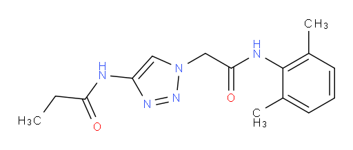 N-(1-(2-((2,6-dimethylphenyl)amino)-2-oxoethyl)-1H-1,2,3-triazol-4-yl)propionamide
