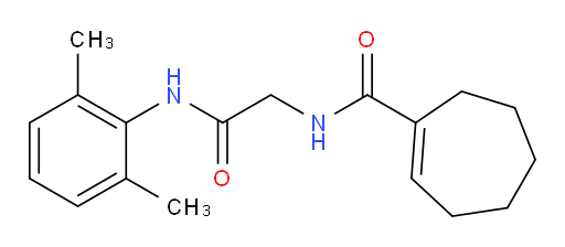 N-(2-((2,6-dimethylphenyl)amino)-2-oxoethyl)cyclohept-1-enecarboxamide
