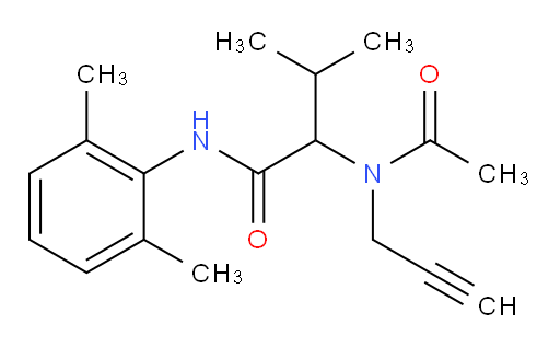 N-(2,6-dimethylphenyl)-3-methyl-2-(N-(prop-2-yn-1-yl)acetamido)butanamide