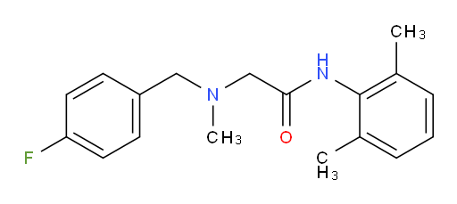 N-(2,6-dimethylphenyl)-2-((4-fluorobenzyl)(methyl)amino)acetamide