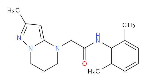N-(2,6-dimethylphenyl)-2-(2-methyl-6,7-dihydropyrazolo[1,5-a]pyrimidin-4(5H)-yl)acetamide