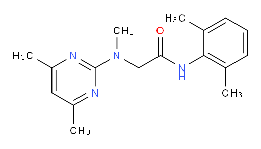 N-(2,6-dimethylphenyl)-2-((4,6-dimethylpyrimidin-2-yl)(methyl)amino)acetamide