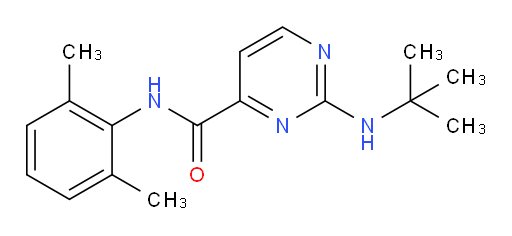 2-(tert-butylamino)-N-(2,6-dimethylphenyl)pyrimidine-4-carboxamide
