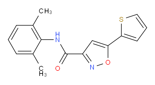 N-(2,6-dimethylphenyl)-5-(thiophen-2-yl)isoxazole-3-carboxamide