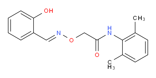 (E)-N-(2,6-dimethylphenyl)-2-(((2-hydroxybenzylidene)amino)oxy)acetamide