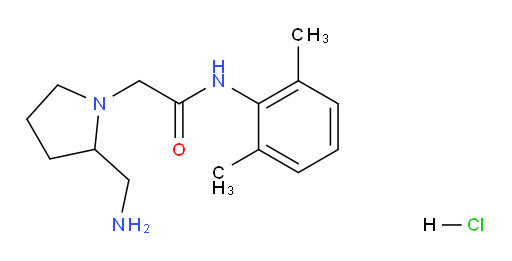 2-(2-(aminomethyl)pyrrolidin-1-yl)-N-(2,6-dimethylphenyl)acetamide hydrochloride